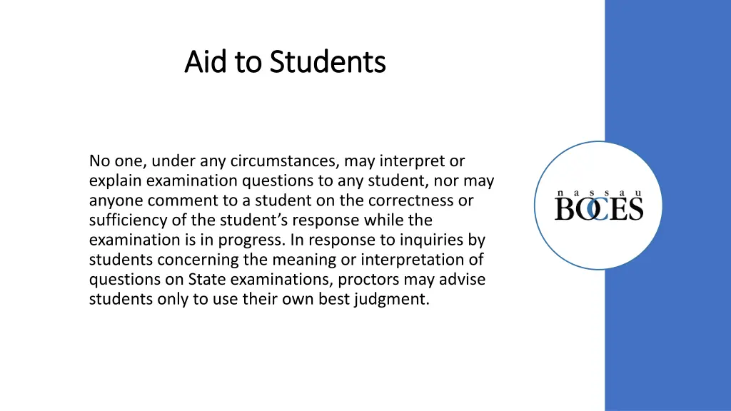 aid to students aid to students