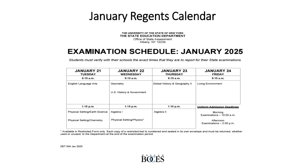 january regents calendar january regents calendar