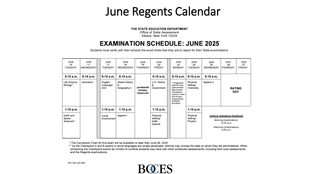 june regents calendar june regents calendar
