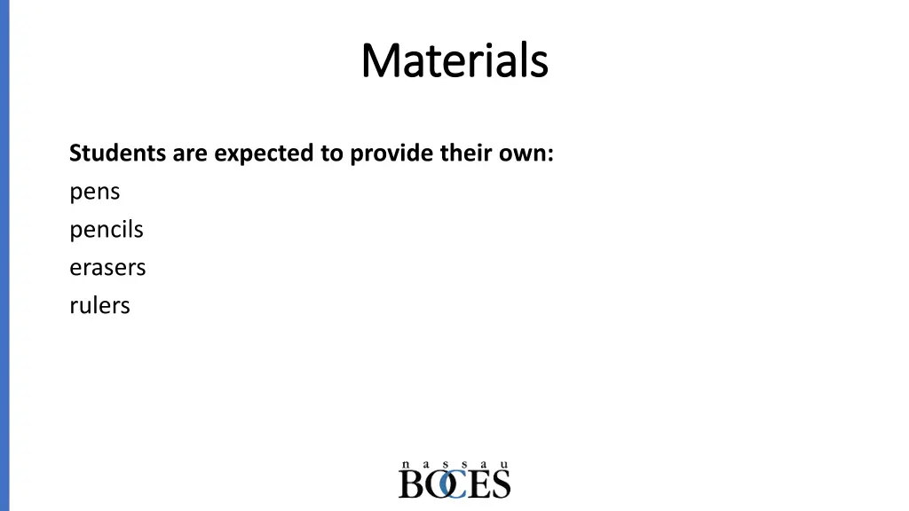 materials materials
