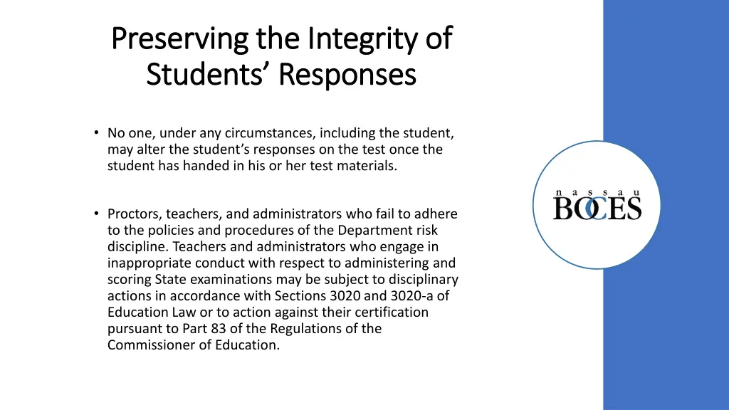 preserving the integrity of preserving
