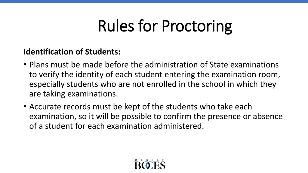 rules for proctoring rules for proctoring