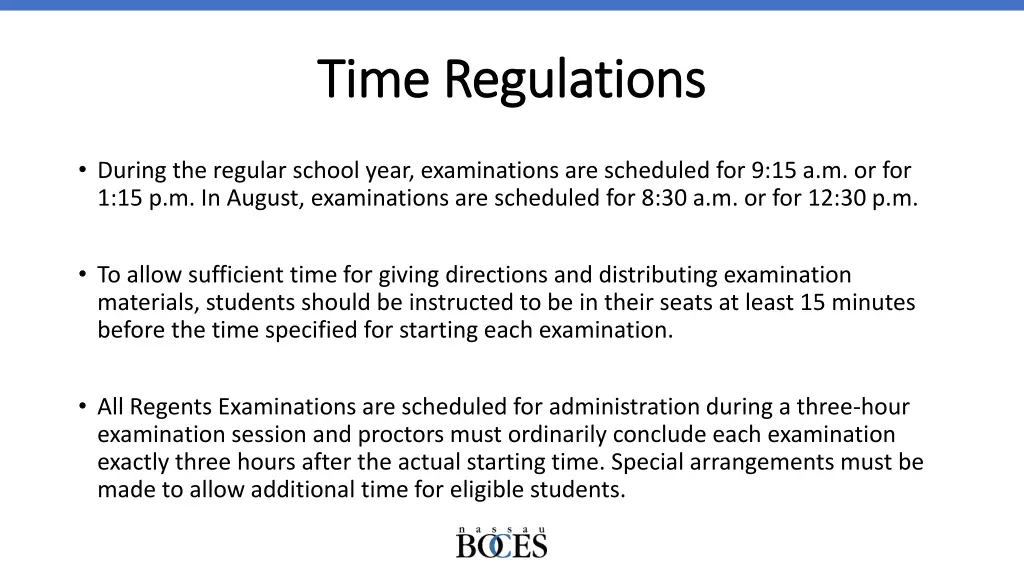 time regulations time regulations