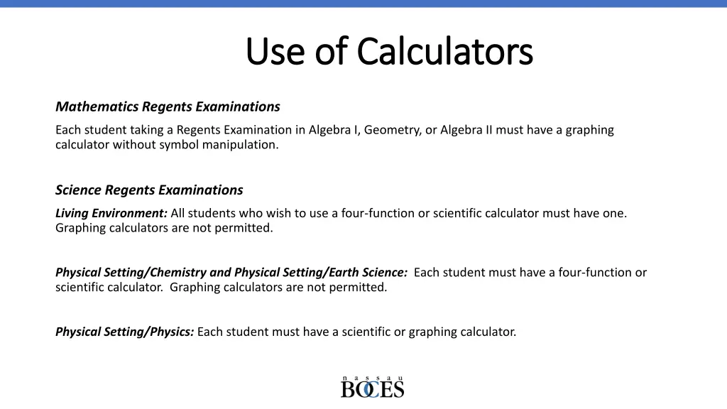 use of calculators use of calculators 1