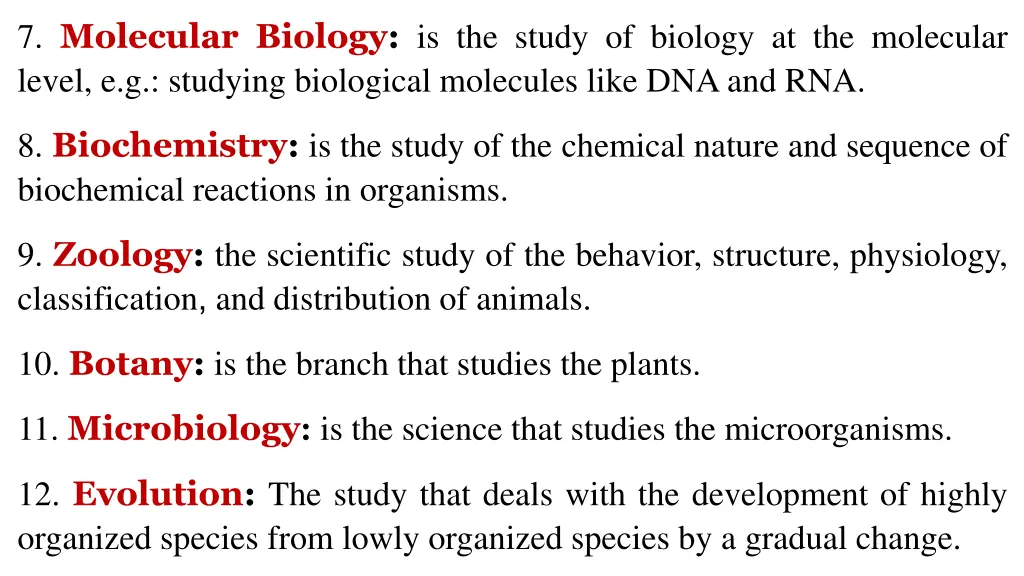 7 molecular biology is the study of biology