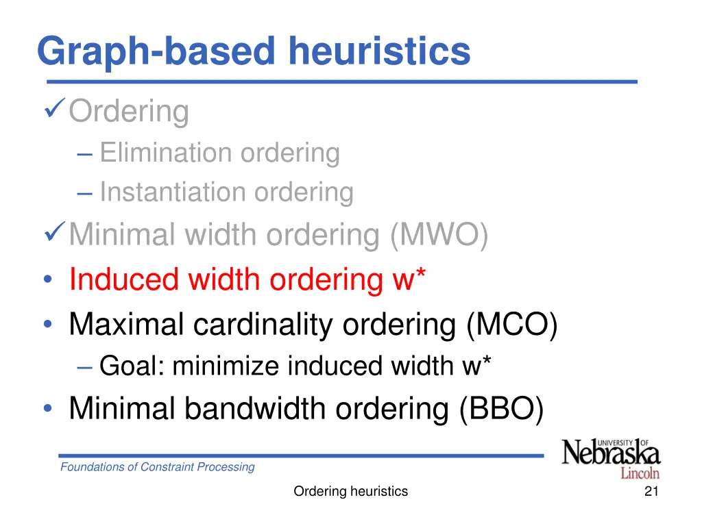 graph based heuristics 1