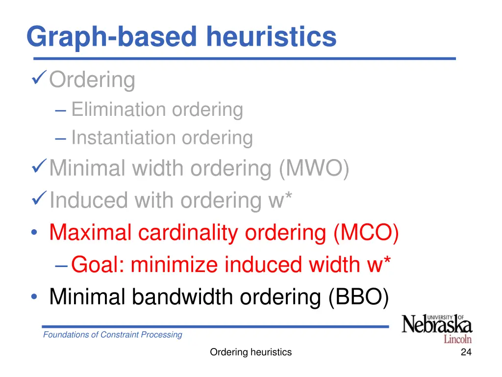 graph based heuristics 2