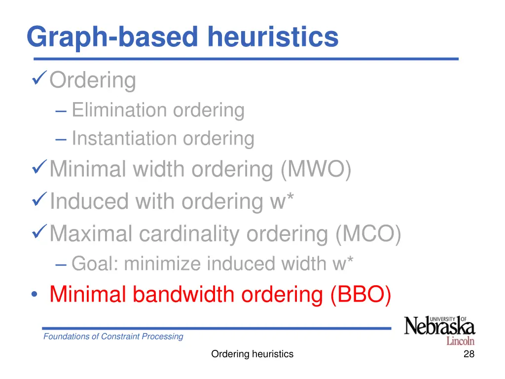 graph based heuristics 3