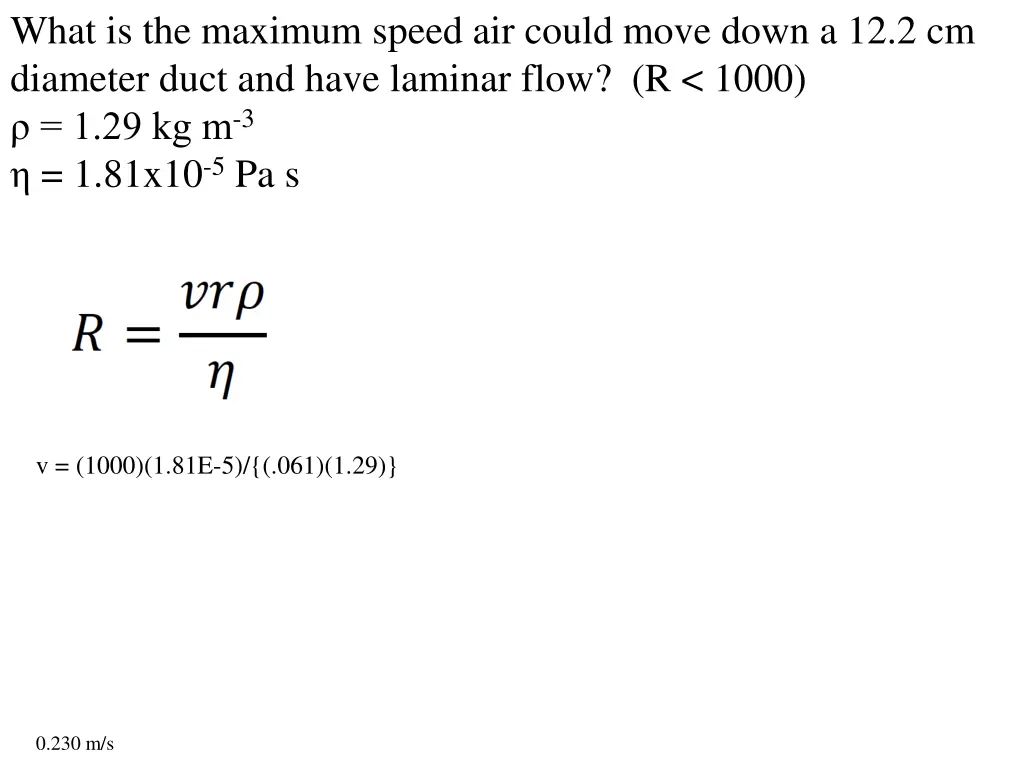 what is the maximum speed air could move down