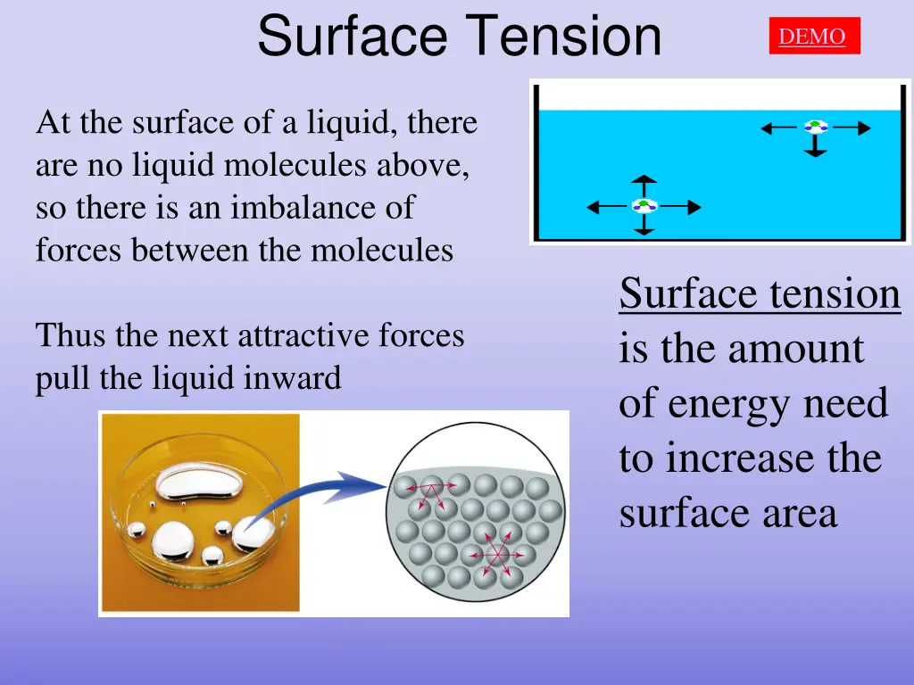 surface tension