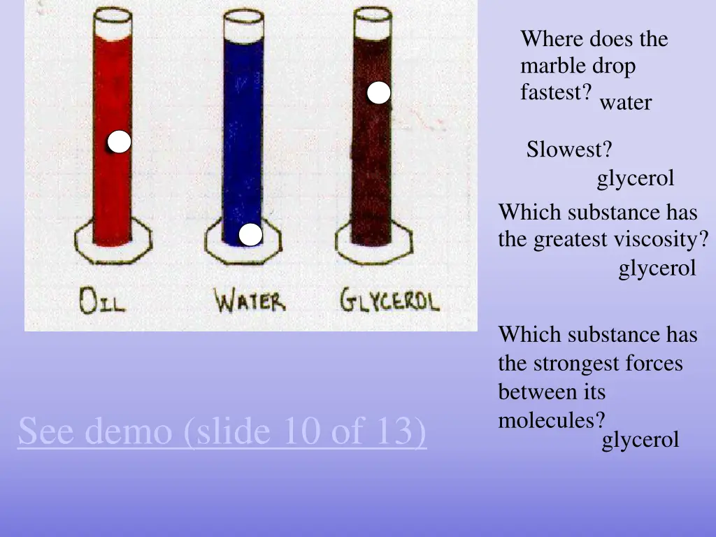 where does the marble drop fastest