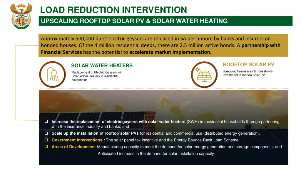 load reduction intervention upscaling rooftop