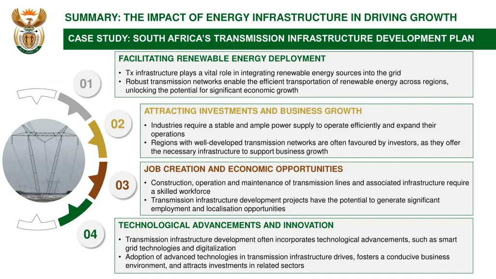 summary the impact of energy infrastructure