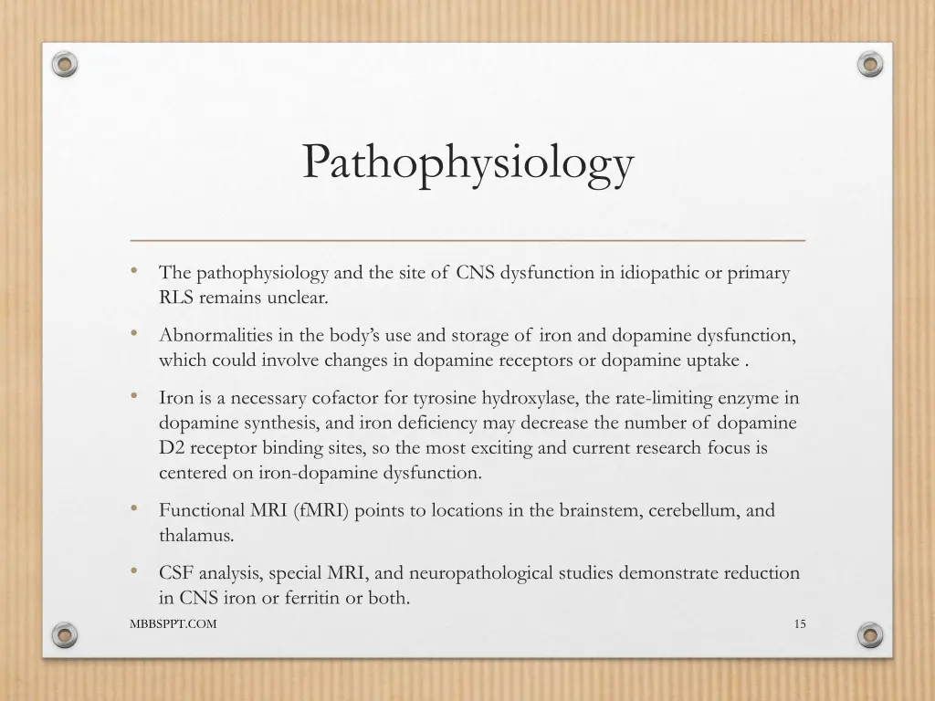 pathophysiology