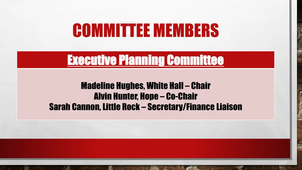 committee members