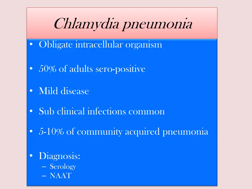 chlamydia pneumonia