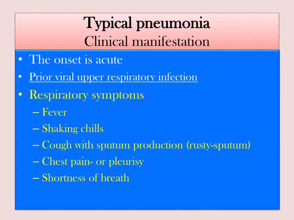 typical pneumonia typical pneumonia clinical