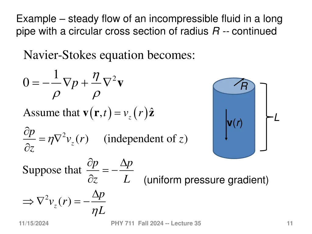 example steady flow of an incompressible fluid 1