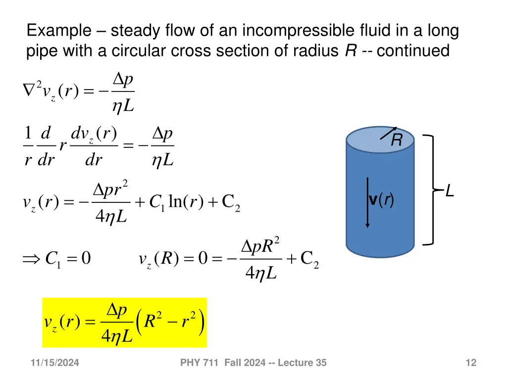 example steady flow of an incompressible fluid 2