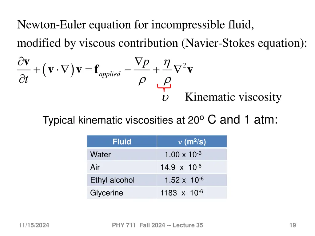 newton euler equation for incompressible fluid