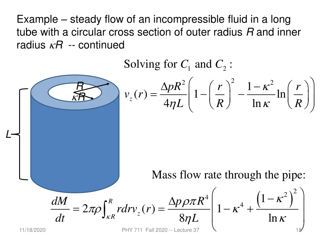 example steady flow of an incompressible fluid 5