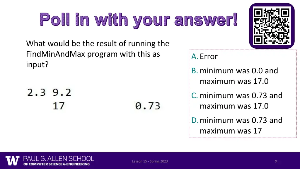poll in with your answer 1