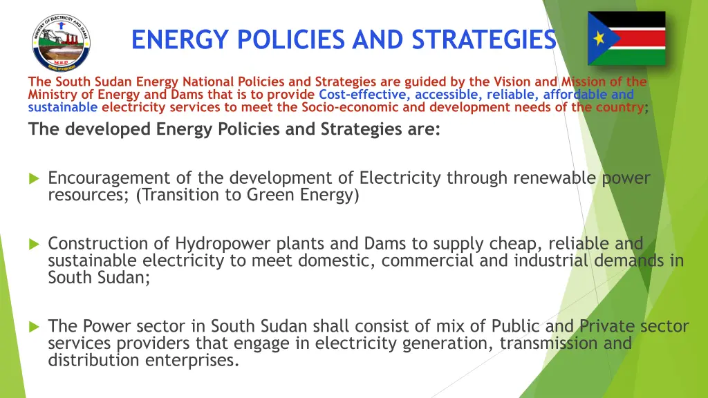 energy policies and strategies