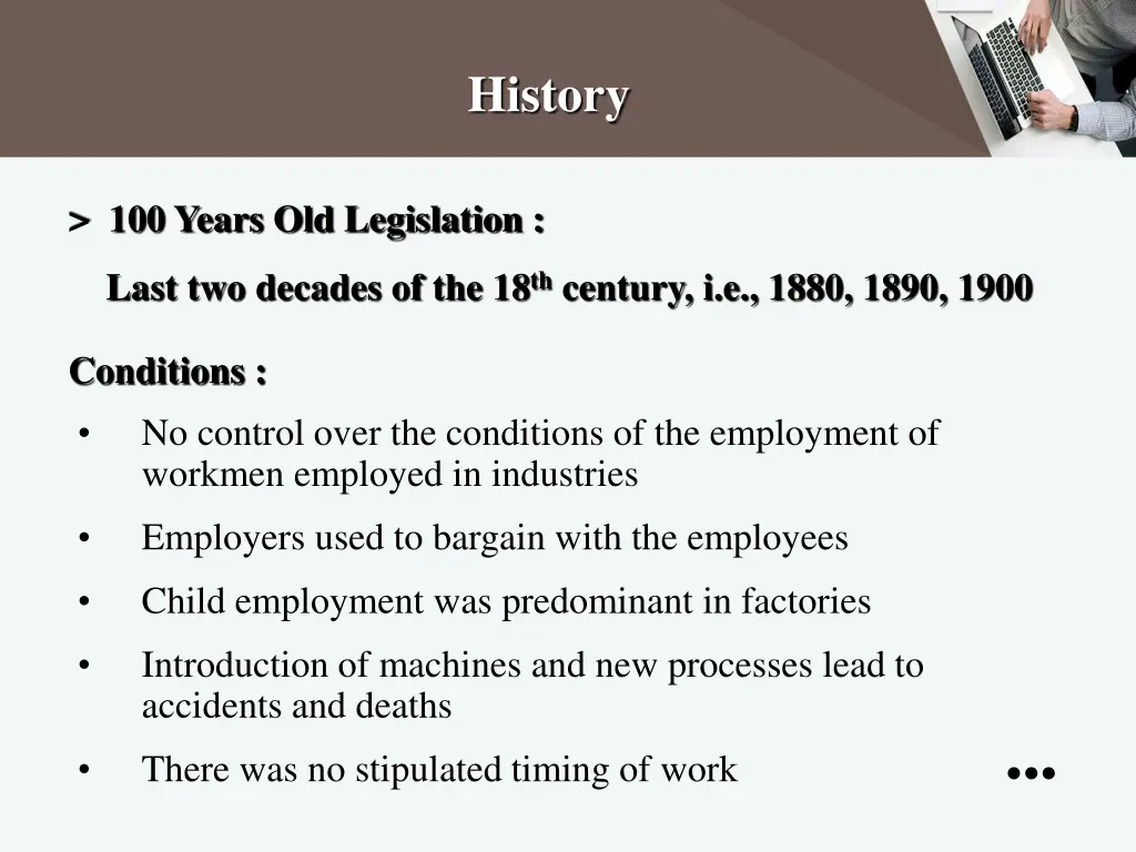 history