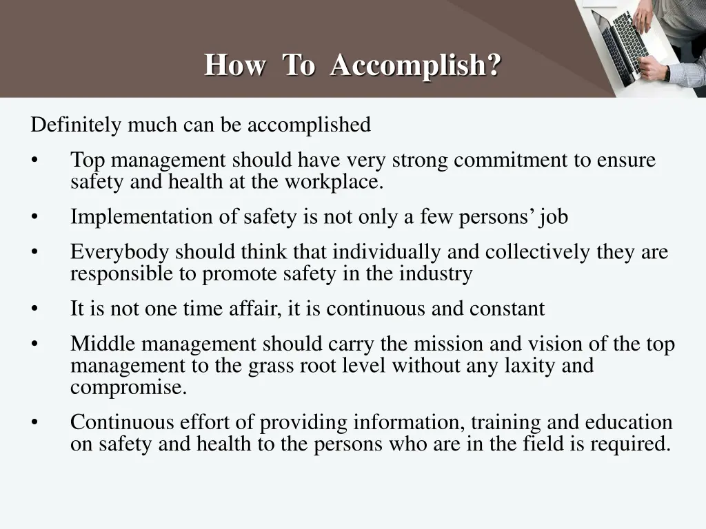 how to accomplish