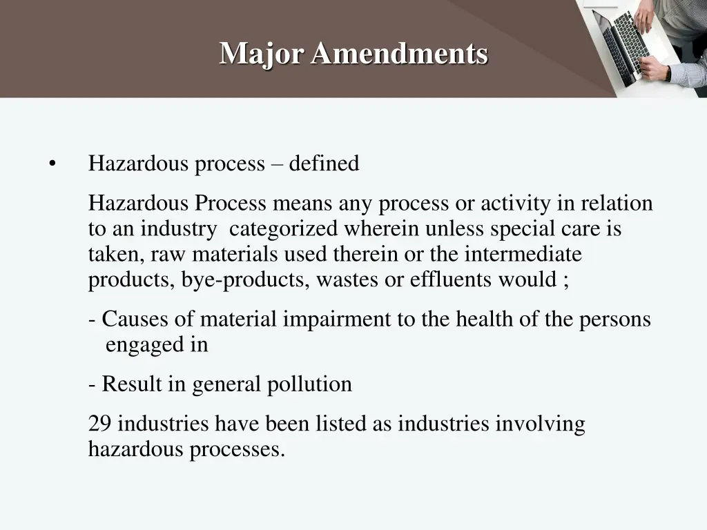 major amendments 1