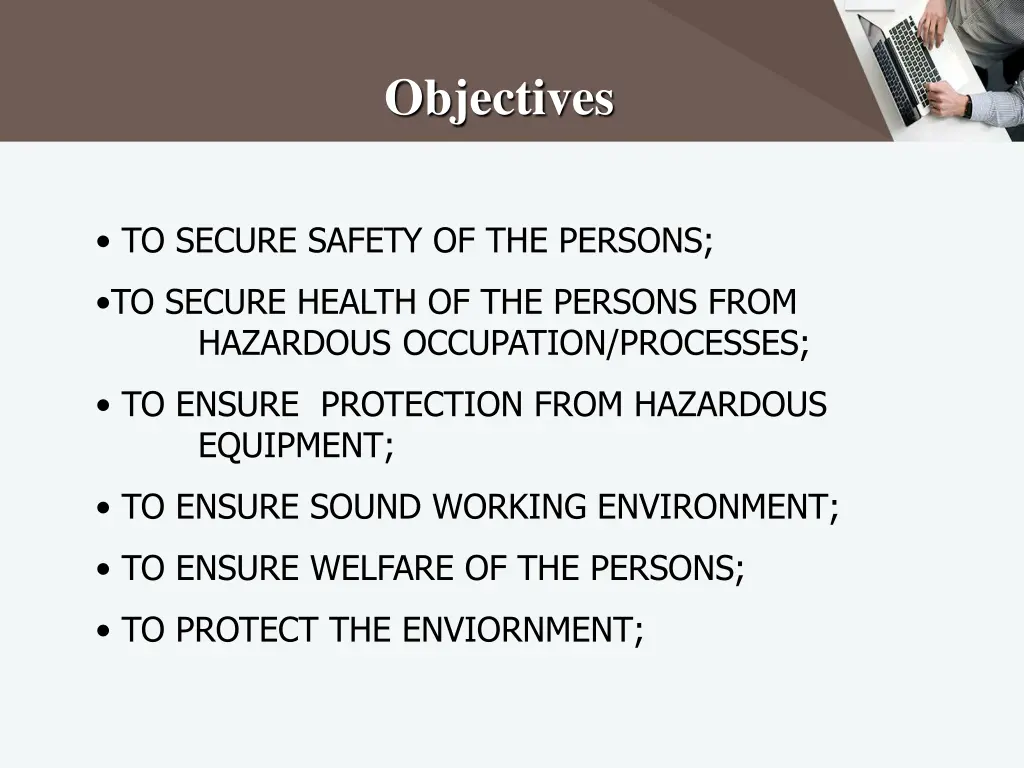 objectives