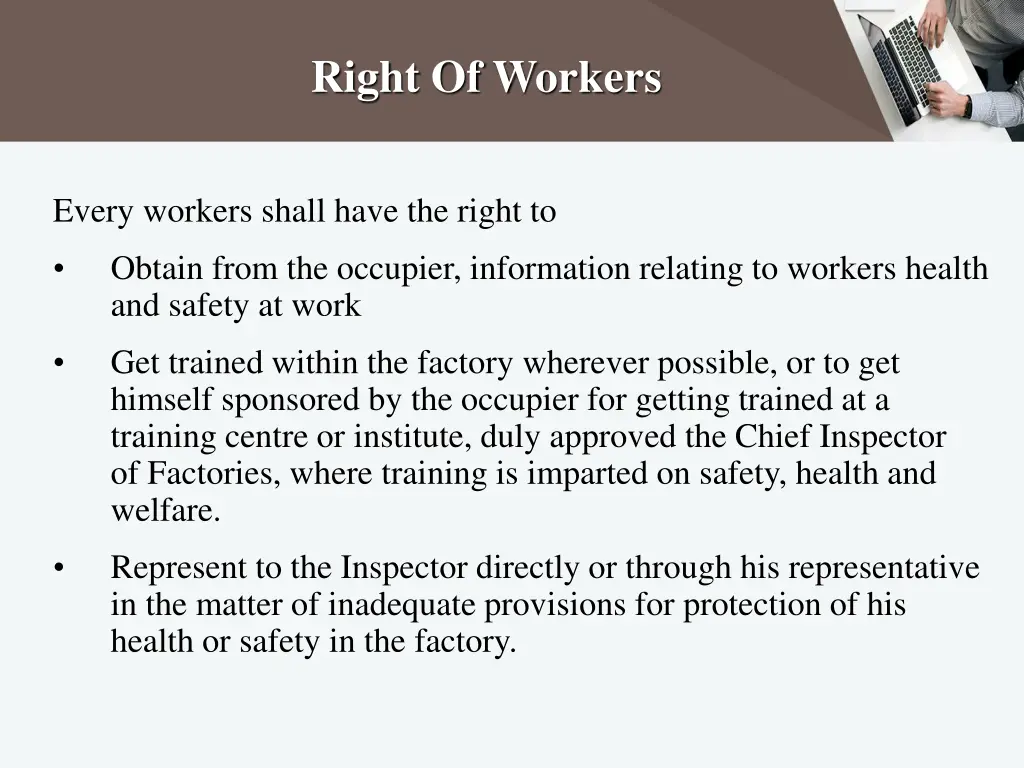 right of workers