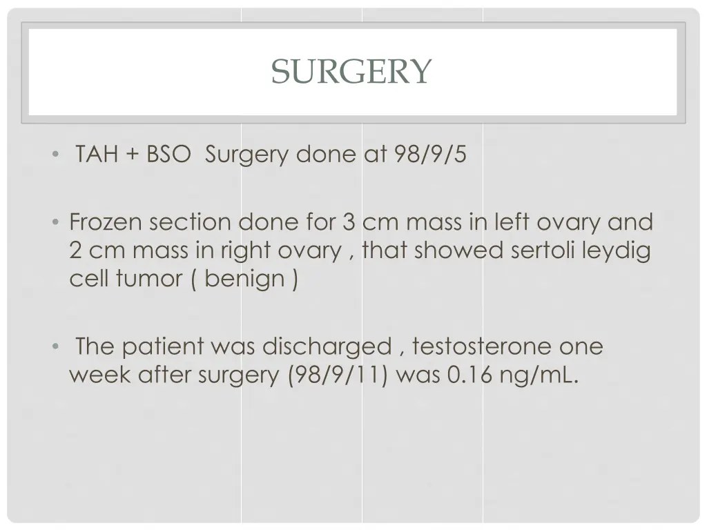 surgery