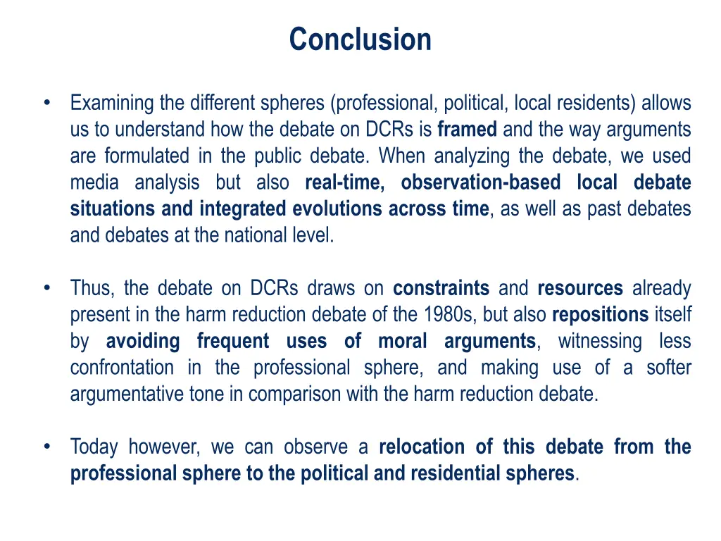 conclusion