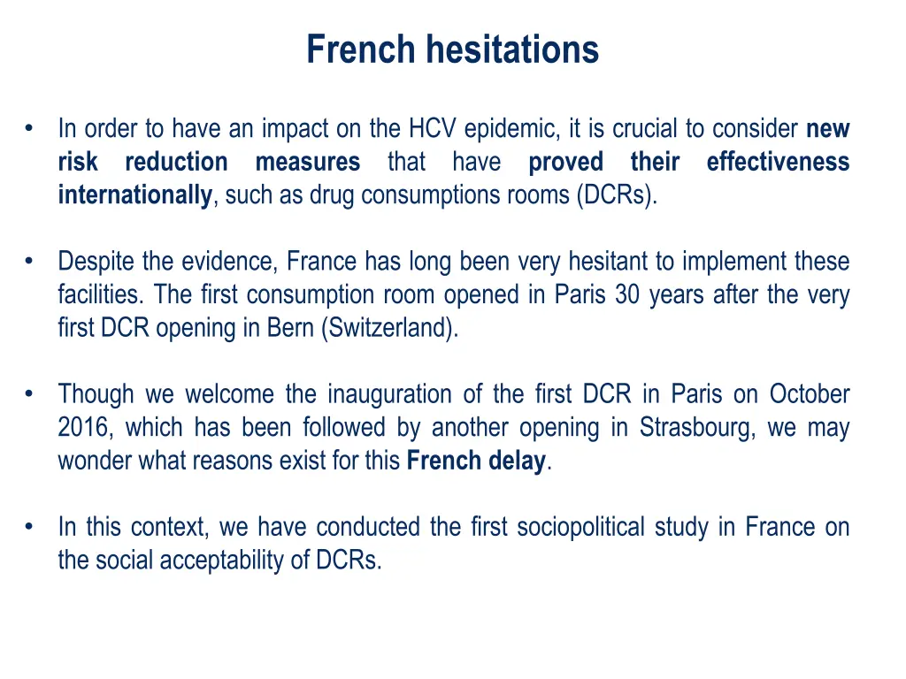 french hesitations