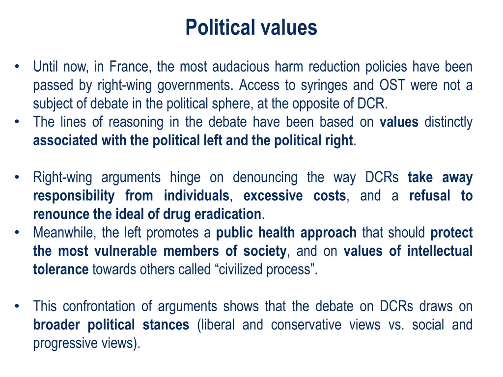 political values