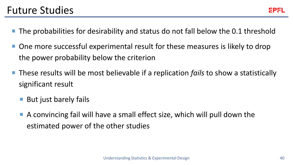 future studies