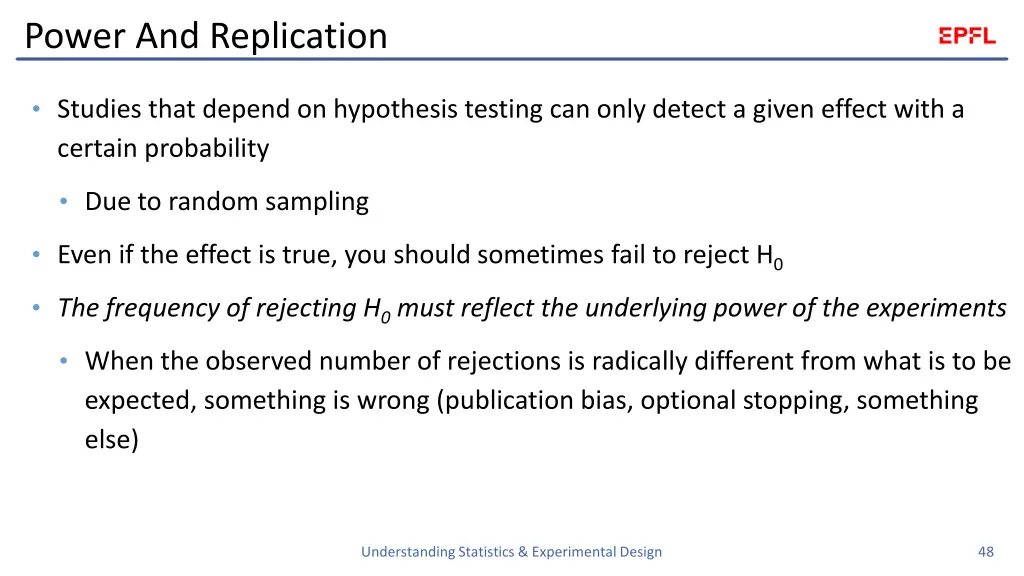 power and replication