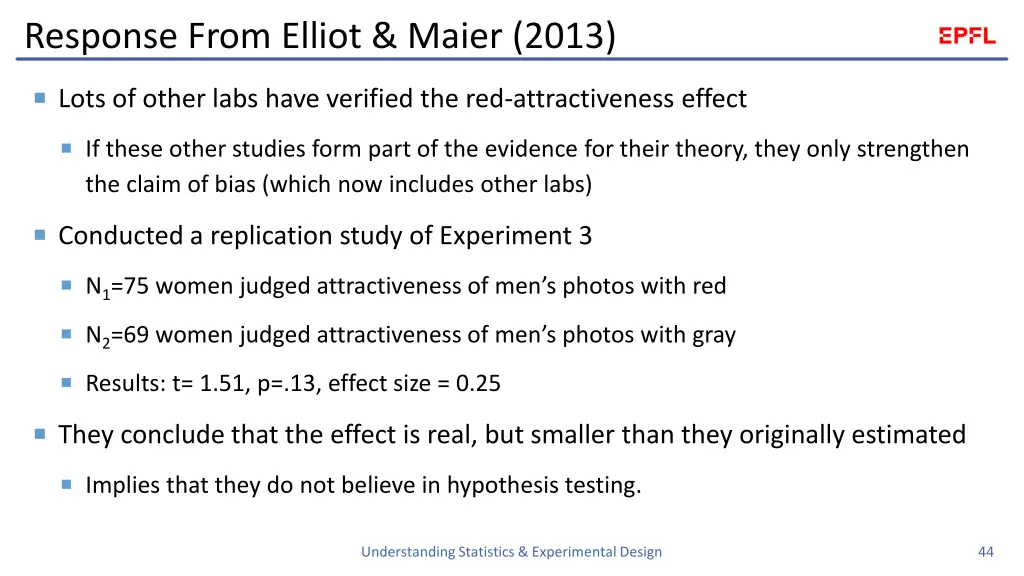 response from elliot maier 2013