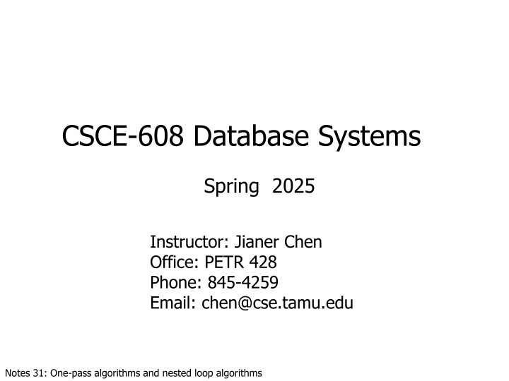 csce 608 database systems