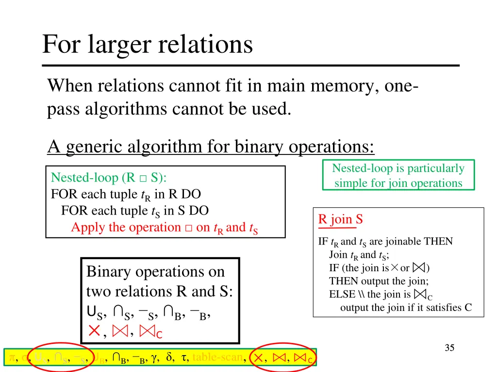 for larger relations 12