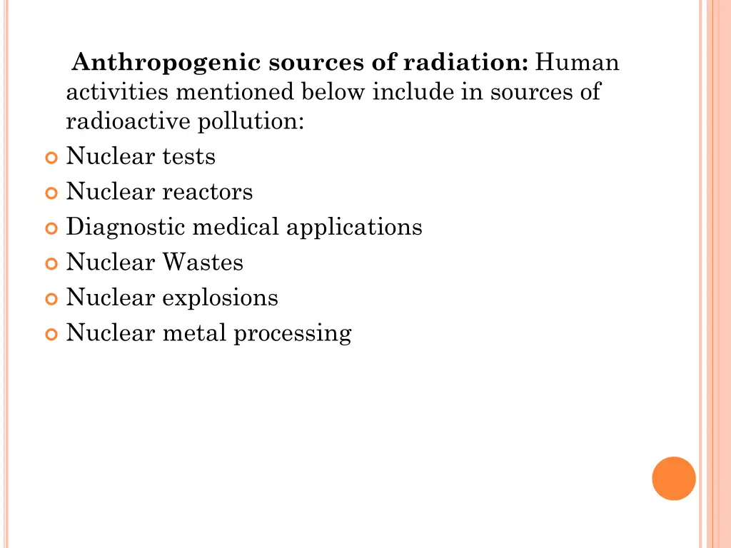 anthropogenic sources of radiation human