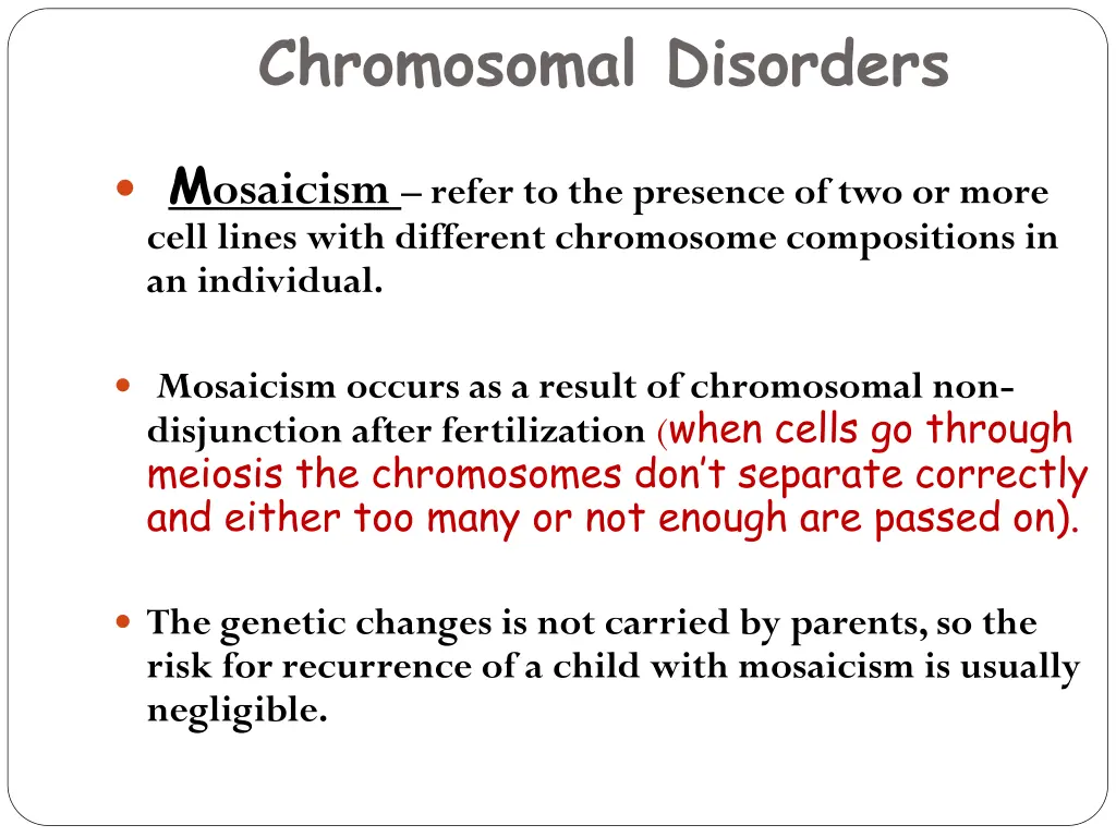 chromosomal disorders 3