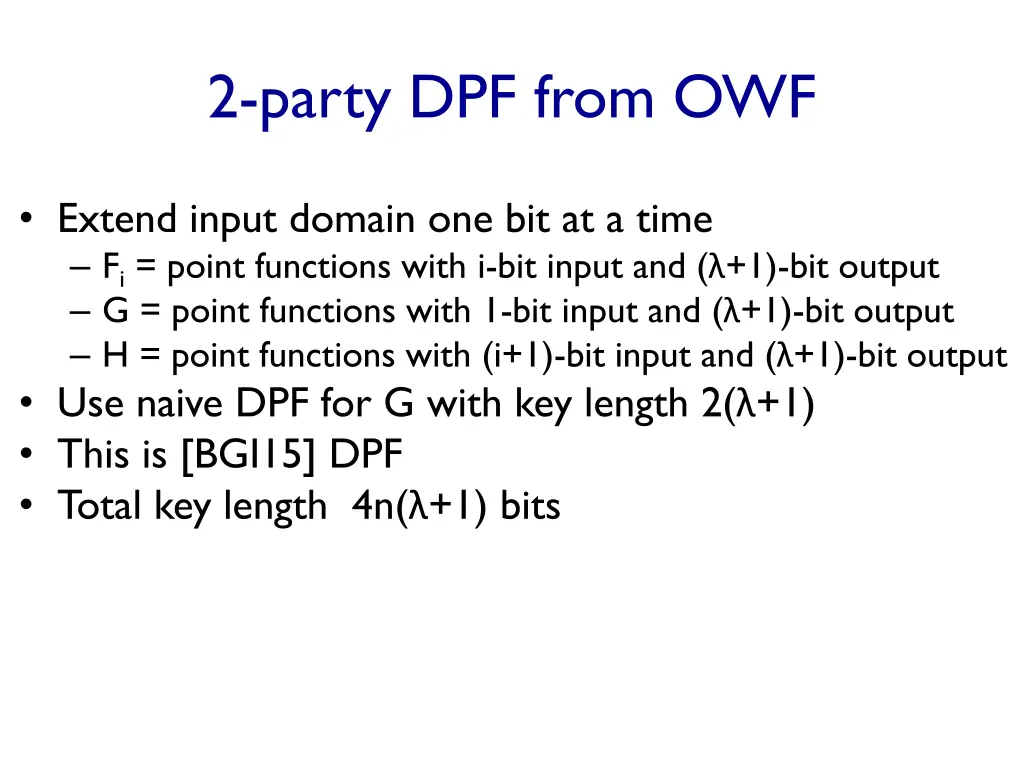2 party dpf from owf