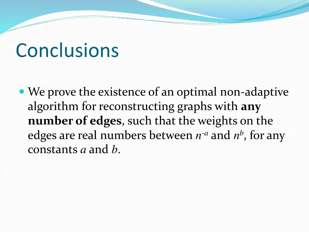 conclusions