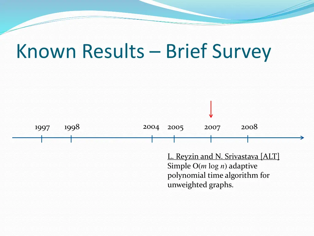 known results brief survey 5