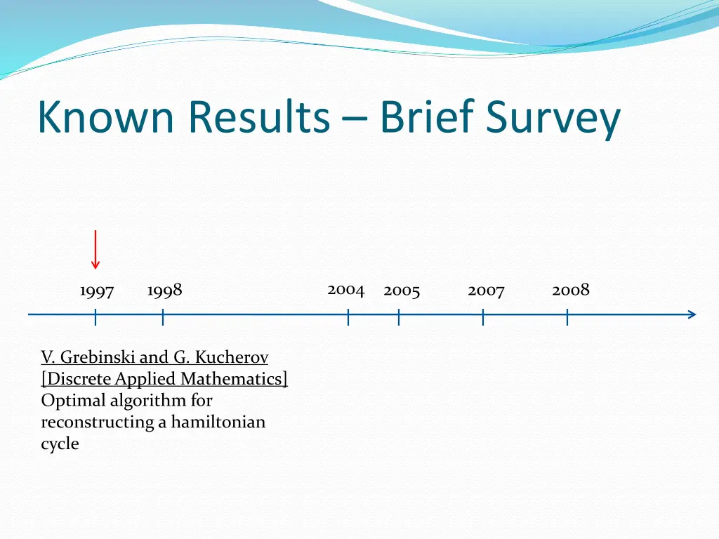 known results brief survey
