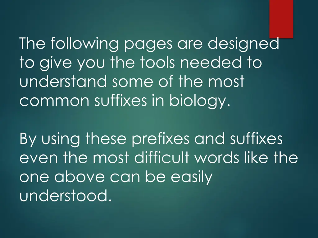 the following pages are designed to give
