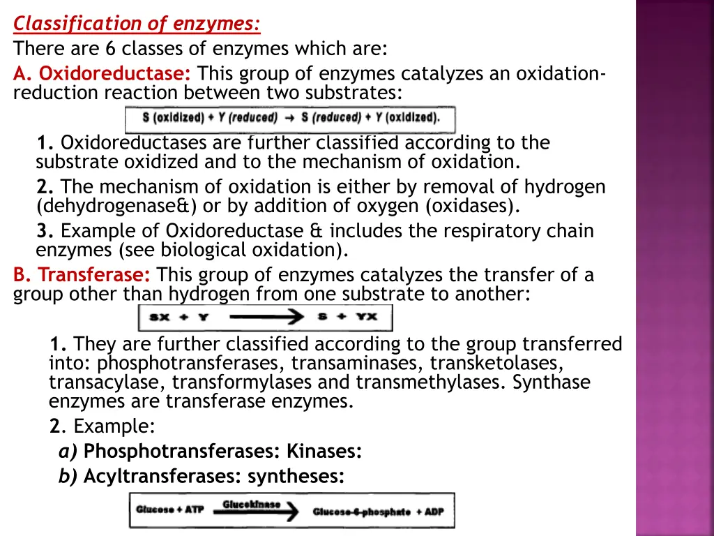 classification of enzymes there are 6 classes