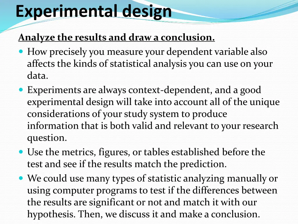experimental design 6